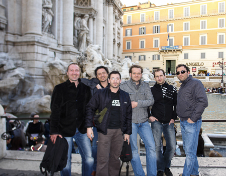 I Dolci Signori vor ihrem Auftritt in der Capitale ROMA am fontana di Trevi! 2010