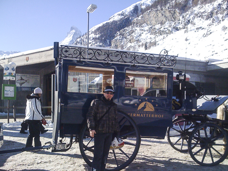 Fürstlicher Shuttle-Service im autofreien Zermatt. 2012